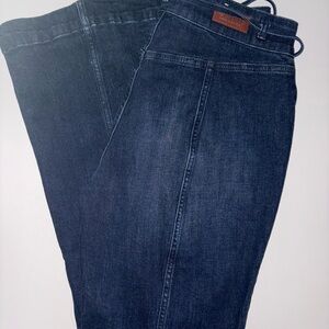 Shyanne Dark Blue Flare & Wide Leg Jeans